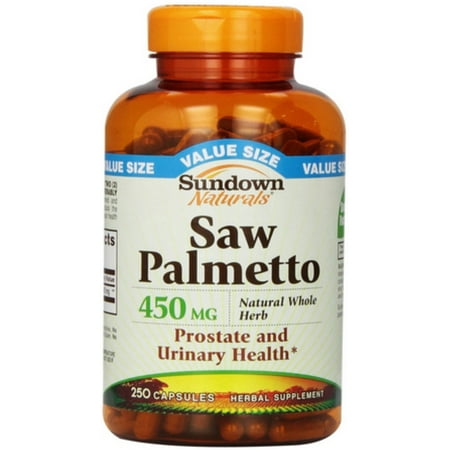 Sundown Saw Palmetto 450 mg Capsules 250 ea (Pack of 6)