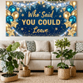 thumbnail image 4 of Decorative Design Farewell Banner Colorful Theme Retirement Party Banner Sparkling Gold Blue Balloons for Farewell Party Goodbye Celebration Retirement, 4 of 7