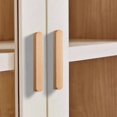 thumbnail image 3 of Gamvdout Dresser Knobs 6Pcst Shaped Cabinet Door Solid Wood Handle Furniture Drawer Cabinet Wooden Handle Black Walnut 32Mm, 3 of 6
