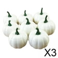 thumbnail image 1 of Calabazas blancas,Calabazas artificiales blancas Decoración del hogar de Halloween,Simulación de calabazas de de espuma de Acción de Gracias,Decoración de la mesa del hogar de, 1 of 7
