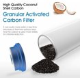 thumbnail image 6 of Membrane Solutions 5 Micron 10 inch Granular Activated Carbon Water Filter Universal GAC Cartridge Compatible with C-10, WFPFC9001, AP117, GAC-10, FXUTC, D-20A, GAC1, 2 Pack, 6 of 7