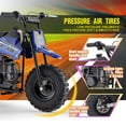 thumbnail image 2 of Kids Mini 50CC Gas Dirt Bike, 2 Stroke Ride on Bike with Off-Road Tire, Shocks, Pull Start, Oil Mixed Required, Support Up to 165lbs,Max Speed 20 MPH,Age 8+, 2 of 5