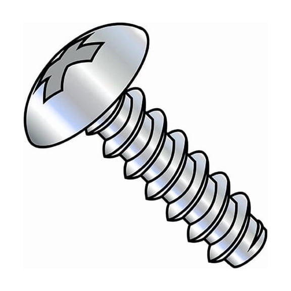 Self-Drilling Screw, #10-16 x 5/8 in, Zinc Plated Steel Truss Head Phillips Drive, 7000 PK