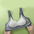 thumbnail image 3 of Women Thin Cup Not Underwire Padded Bras Side Gathered Underwear Breathable Wireless Push Up Full Coverage Brassiere, 3 of 9