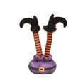 thumbnail image 2 of Halloween Decorations Novelty Witch Legs Centerpiece for Table, Plush Witch Leg Boot Ornament for Halloween Party Supplies Indoor Decorations, 2 of 5