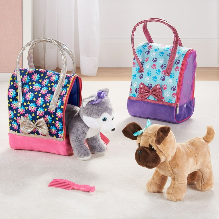 Stuffed dog with carrier new arrivals