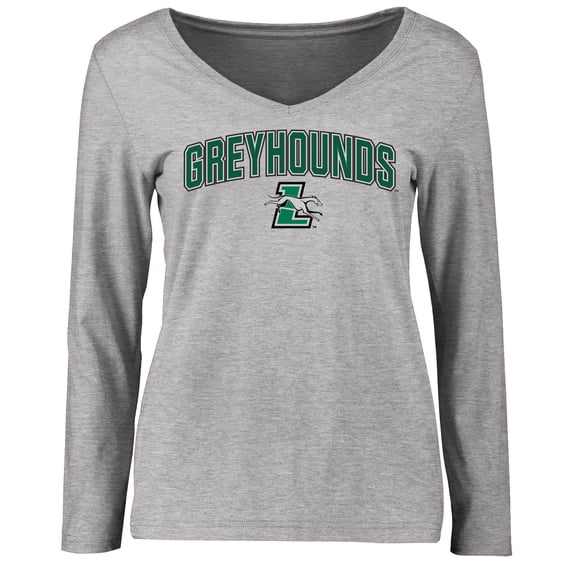 Women's Ash Loyola Greyhounds Proud Mascot Long Sleeve T-Shirt