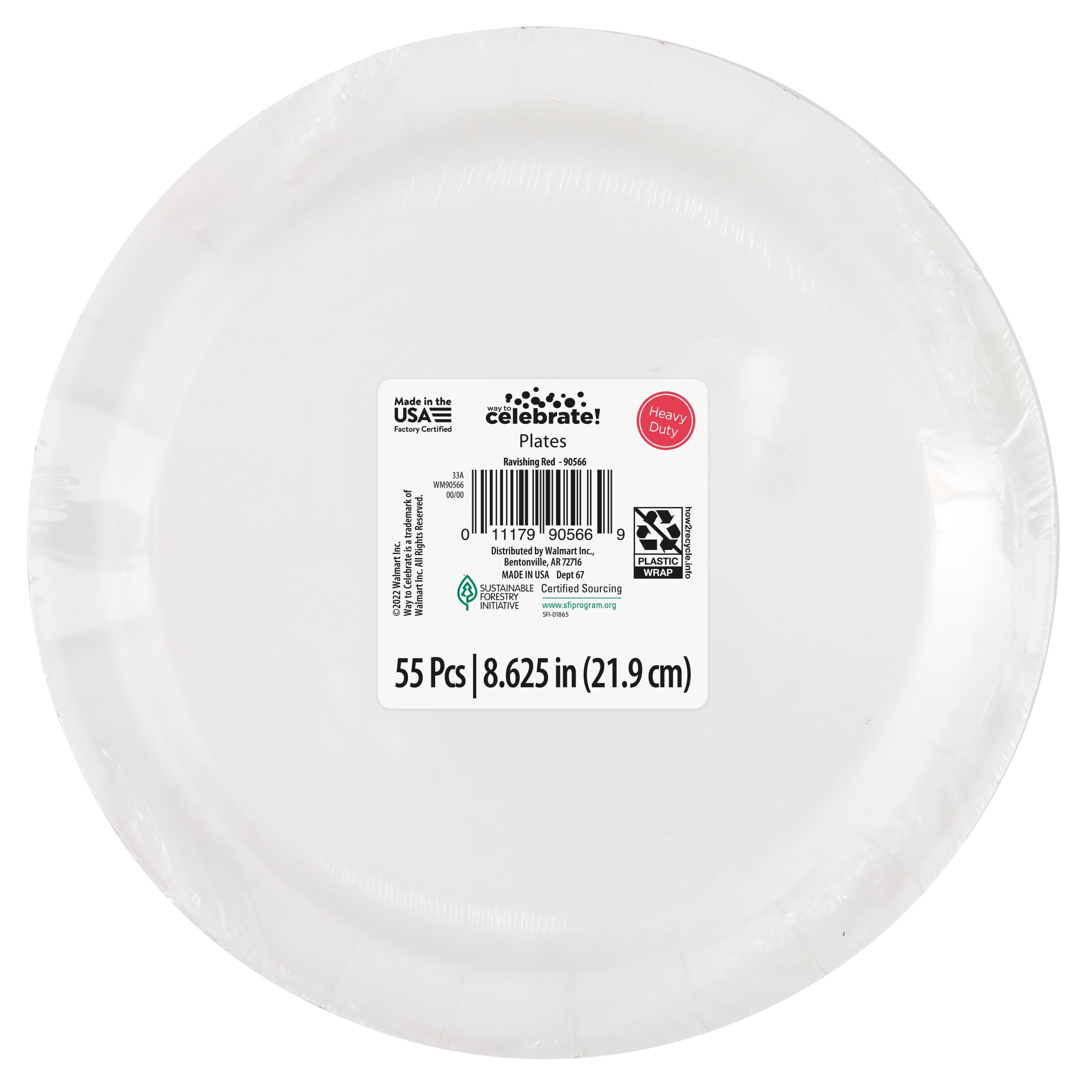 55 Ravishing Red 9\" Plates