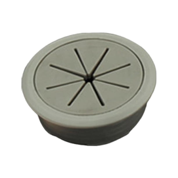 Tapa para orificio de cable, gestión de cables, gestión y protección de cables, organizador de cables flexible para escritorio, para PC de oficina, Gris oscuro