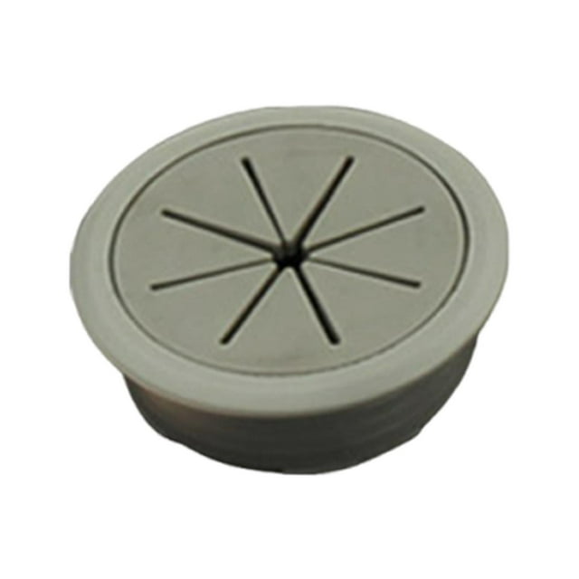Tapa para orificio de cable, gestión de cables, gestión y protección de cables, organizador de cables flexible para escritorio, para PC de oficina, Gris oscuro