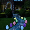 thumbnail image 2 of HoliScapes Qty 5 – 11” Tall - LED Lighted Pastel Colored Jumbo Easter Eggs - Battery Operated with Built in Timer, 2 of 6