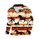 thumbnail image 1 of Blusas y camisas de manga larga con cuello redondo para hombre, blusa informal de moda con cuello vuelto, manga larga, botones estampados, blusa de poliéster para hombre, 1 of 2