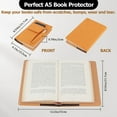 thumbnail image 2 of PU Leather Book Cover Notebook Wraps Rectangle Orange 217x155x19mm, 2 of 6