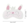 thumbnail image 2 of Unique Bargains 1 Pc Fleece Long Ear Cats Eye Mask for Home White Fleece, 2 of 4