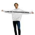 thumbnail image 4 of Xdegoge Matching Hoodies for Couples I Love You This Much Hoodie His and Hers, Hubby & Wifey, Fiance Sweatshirts, Valentines Day Personalized Gifts Women Men Sweatshirt for Boyfriend Girlfriend, 4 of 8