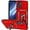 Red w/ Slide Camera 2nd gen. Military Grade, variant on for Samsung Galaxy A24 Case with Slide Camera Cover HD Screen Protector [Military Grade 16ft. Drop Tested] Magnetic Ring Holder Kickstand Protective Phone Case for Samsung Galaxy A24, Red