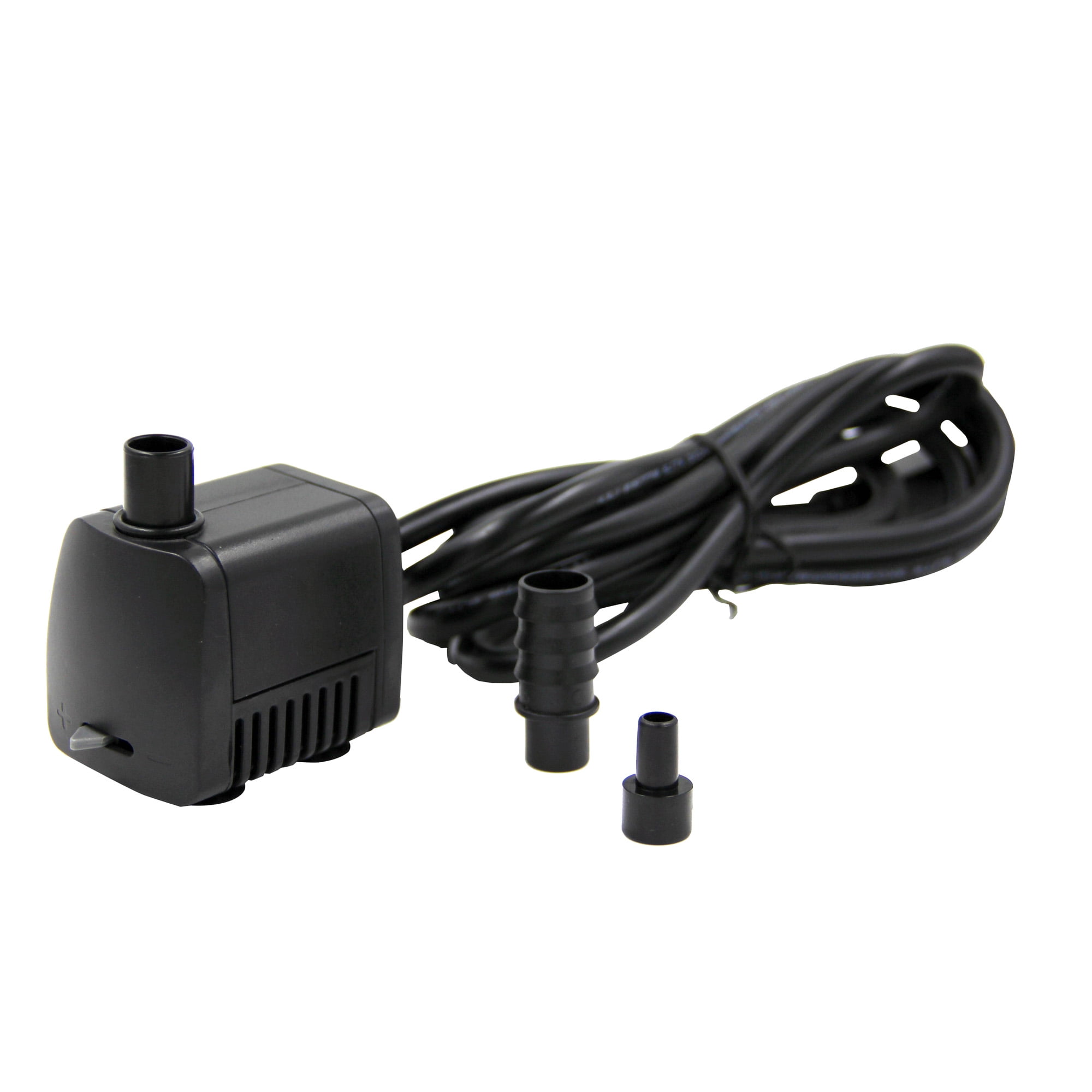DUAL POWER SUBMERSIBLE 52GPH WATER FOUNTAIN PUMP W AC WALL ADAPTER & DC ADAPTER 