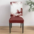 thumbnail image 4 of Halloween Dining Room Chair Covers Set of 6, Bloody Handprint Horror Blood Stretch Chair Slipcovers Removable Washable Seat Cover Chair Protectors for Kitchen Home, Hotel Banquet, 4 of 6