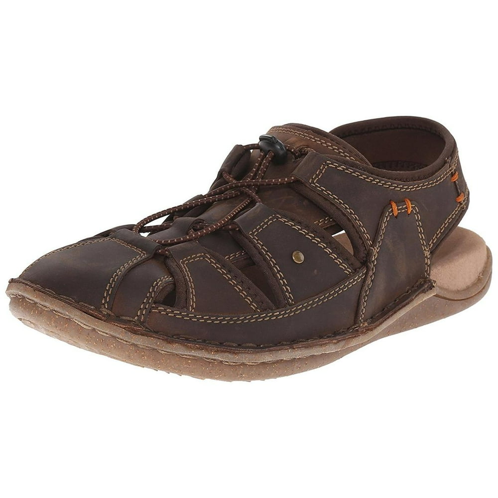 Hush Puppies - Hush Puppies Bergen Grady Mens Brown Waxy Leat Sandals