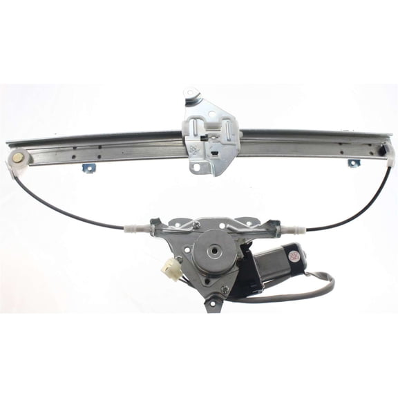 Window Regulator Compatible For 1987-1995 Nissan Pathfinder 1995-1997 Pickup Front, Left Driver Power With Motor