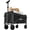 Black, variant on Outsunny Small Collapsible Folding Wagon Cart, Utility Garden Cart, Black