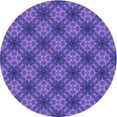 thumbnail image 1 of Ahgly Company Machine Washable Indoor Round Transitional Purple Amethyst Purple Area Rugs, 6' Round, 1 of 7