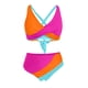 thumbnail image 4 of MKLEKYY Trajes De Baños Women High Waisted Bikini Sets Swimsuits Color Block Two Piece Drawstring Bathing Suit, 4 of 4