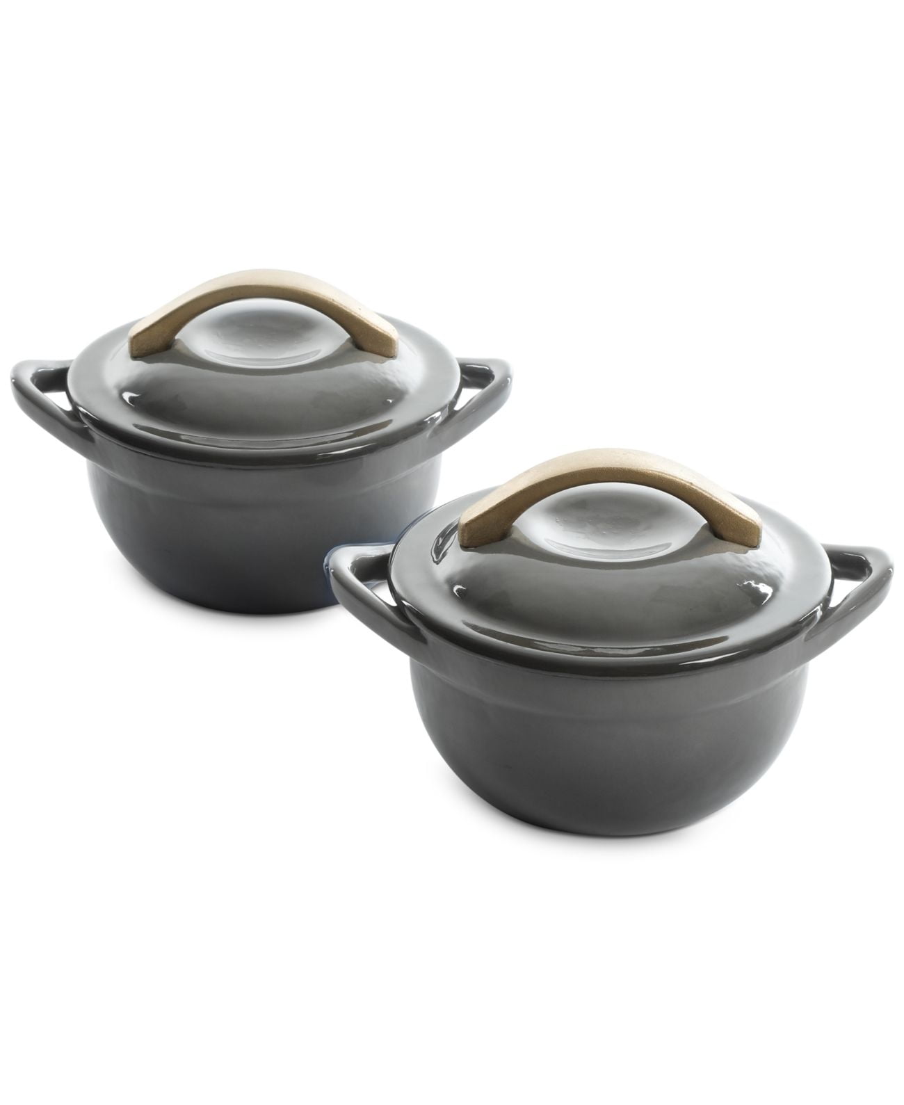 Cravings by Chrissy Teigen Enamel Cast Iron Mini Dutch Ovens, Set of 2
