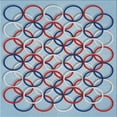 thumbnail image 1 of Ahgly Company Indoor Square Patterned Purple Novelty Area Rugs, 6' Square, 1 of 6