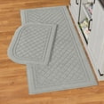thumbnail image 3 of Collections Etc Diamond Embossed Design Skid-Resistant Accent Rug, 3 of 4