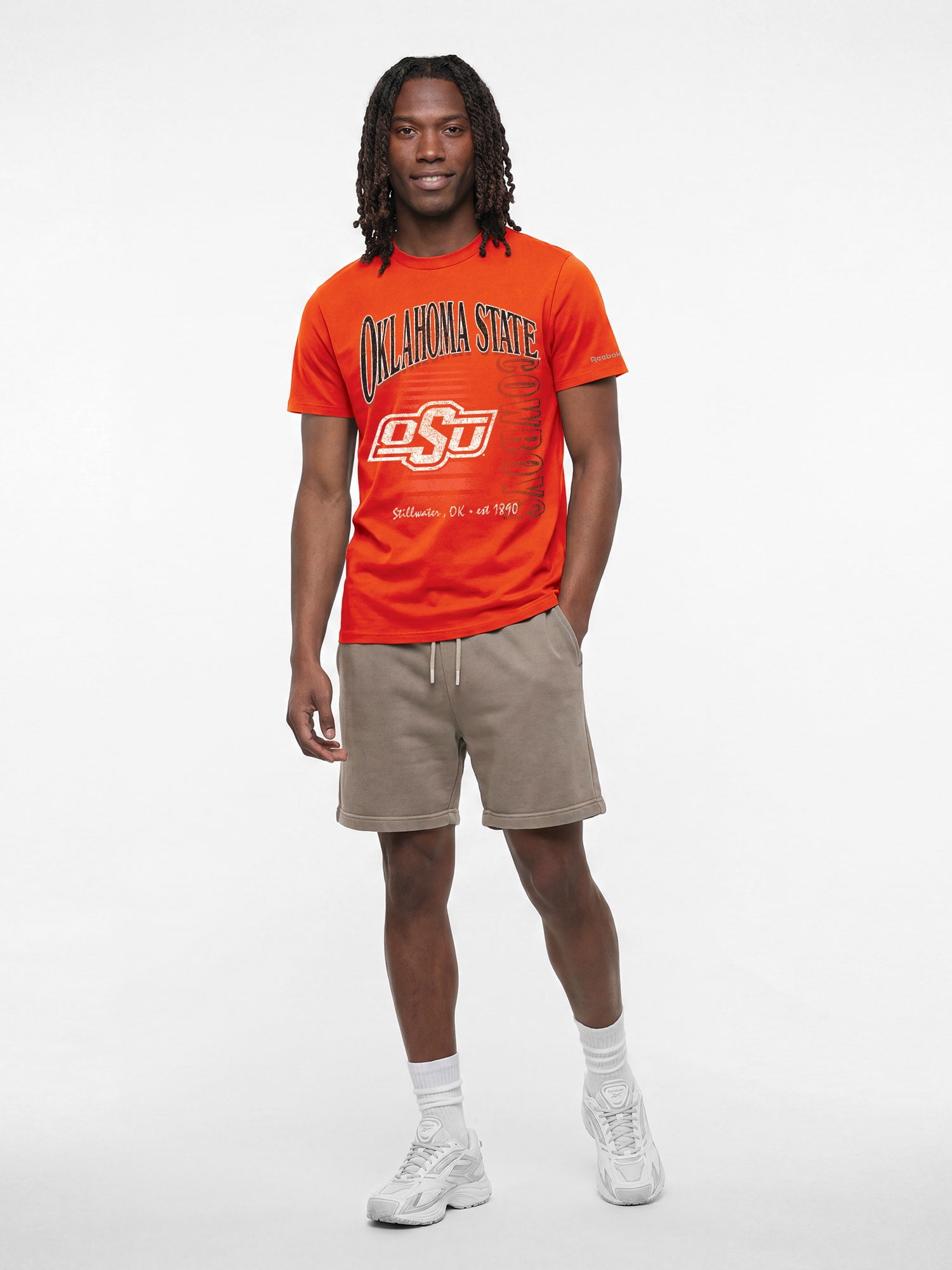 Oklahoma State Cowboys Reebok Mens Crew Neck Short Sleeve T-Shirt