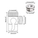 thumbnail image 2 of Adaptador de grifo, aireador, conector de grifo de agua, divisor de fregadero de cocina, válvula desviadora de cabezal de ducha, 2 of 5