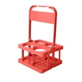 thumbnail image 1 of 2DXuixsh Beer Bottle Storage Wine Rack Plastic Four Hole Folding Wine Rack Portable Portable Beer Basket Four-Bottle Beverage Cocktail Display Rack Kitchen Organizers and Storage Rd1, 1 of 9