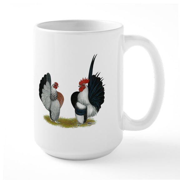 CafePress - Serama Bantams Large Mug - 15 oz Ceramic Large White Novelty Mug