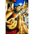 thumbnail image 3 of West, Ronald 11x14 Black Modern Framed Museum Art Print Titled - Guitar Girl, 3 of 5