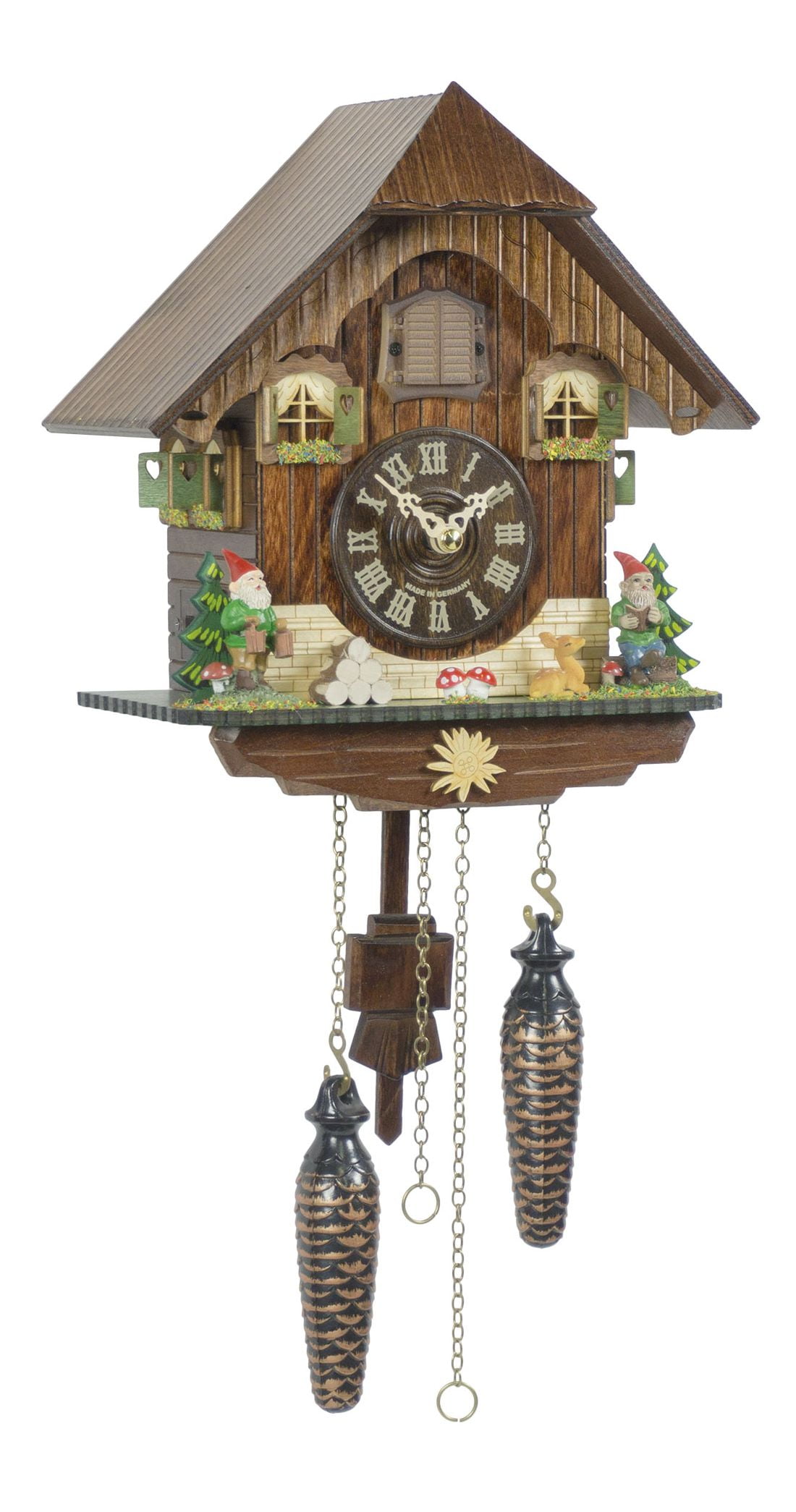 Quartz Cuckoo Clock Black forest house