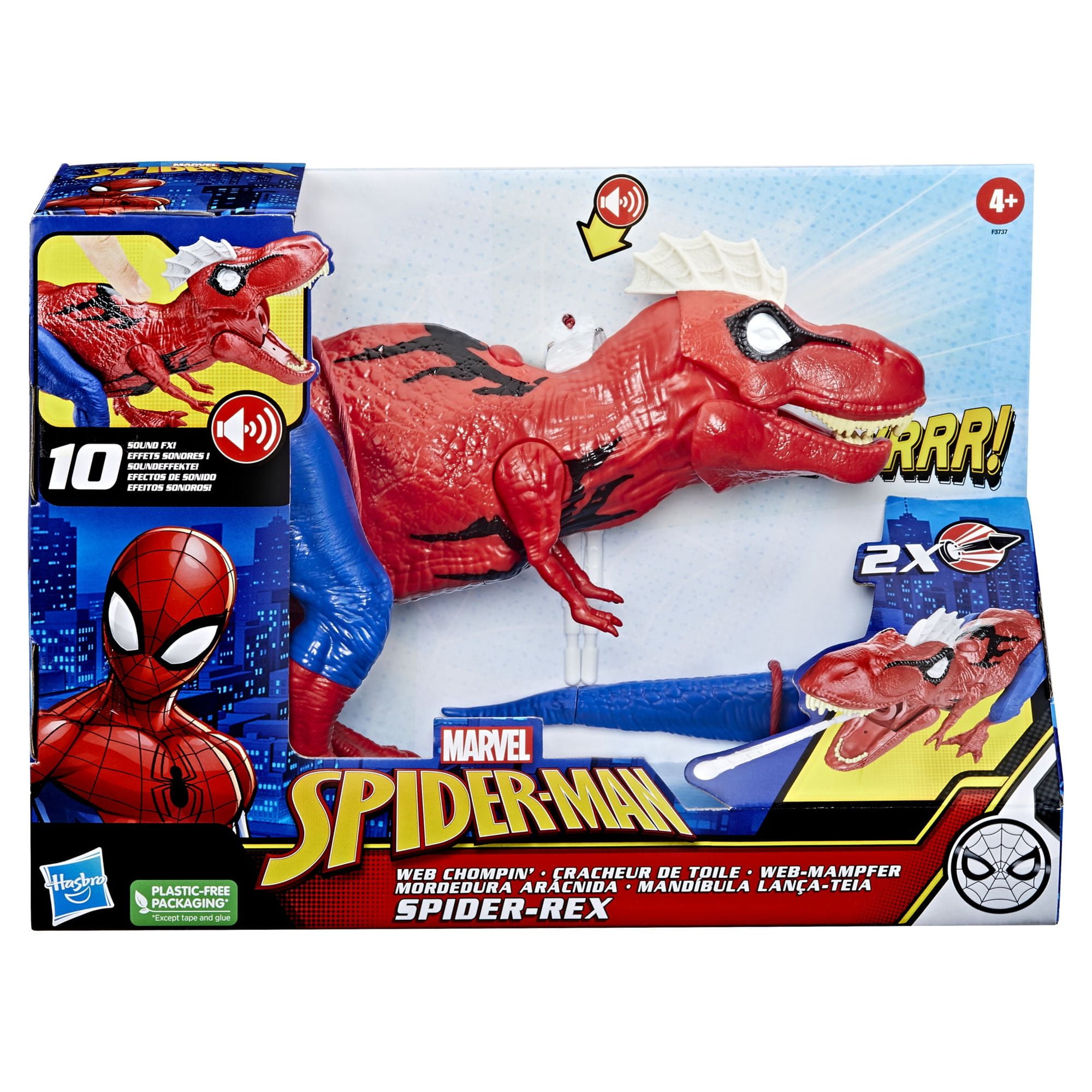 Spiderman - Véhicule 5 en 1 + Figurine - Effets sonores - HASBRO