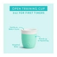 thumbnail image 6 of Munchkin® C’est Silicone!™ Open Toddler Training Cup, 2 oz, Mint, Unisex, 6 of 8