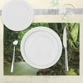 thumbnail image 3 of Ambesonne East Place Mats Set of 4, Selangor State Malaysia, Standard Size, Green Brown, 3 of 6