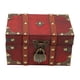 thumbnail image 2 of Cofre del tesoro pirata, caja del tesoro, caja del tesoro duradera, joyero de madera, acabado de lujo, 2 of 8