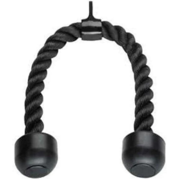 Gronk Fitness Tricep Rope Pull Down Rope Attachment for Cable Machine | 27 Inch Rope Length | Easy to Grip & Non-Slip Cable Attachment for Gym Workout Exercise