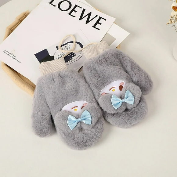 Sanrio – gants en peluche cannelle My Melody, Kawaii, Anime coréen, mitaines épaisses, écharpe, Protection contre le froid, pour l'équitation d'hiver, 2023
