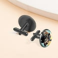 thumbnail image 6 of Rhino Elegant Mens Cufflinks Set for formal wear Made of Stainless Steel, Ideal for Any Occasion, 6 of 6