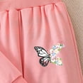 thumbnail image 5 of Duqingm Girls Clothes Fall Winter Toddler Outfits Floral Butterfly Print Hoodie Sweatshirt + Sweatpants 2 Piece Set 2-7 Years, 5 of 7