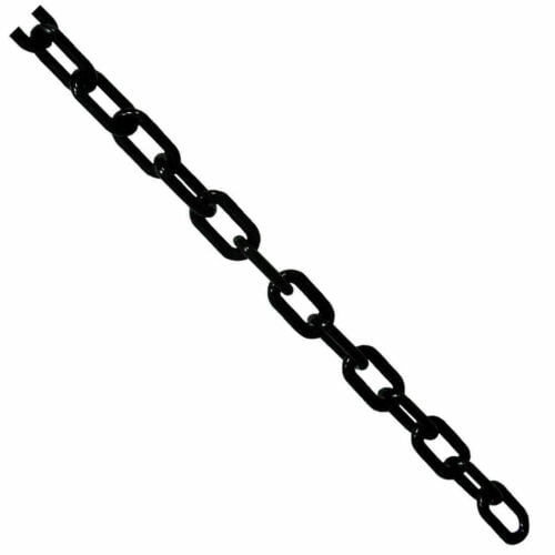10 METRES HEAVY DUTY SPIKED BLACK CHAIN 6 x 50mm LINKS GARDENS DRIVEWAYS BARRIER 