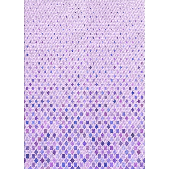Ahgly Company Machine Washable Indoor Rectangle Transitional Heliotrope Purple Area Rugs, 2' x 4'