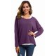 thumbnail image 4 of Jersey UGET holgado de gran tamaño para mujer, color morado, 4 of 5