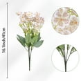 thumbnail image 5 of Unique Bargains 6 Pcs Artificial Orchids Flowers Bouquets for Home Office White, 5 of 6