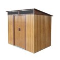 thumbnail image 3 of AENKYO Outdoor storage sheds 6FTx5FT Pent roof with Double Lockable Doors for Backyard Patio Lawn - Coffee, 3 of 8