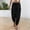 Black women's harem pants a1, variant on Women's Harem Pants Elastic Waist Flowy Casual Beach Vacation Lounge Trousers Loose Fit Summer Drawstring Palazzo Baggy Pants, Beige 2XL
